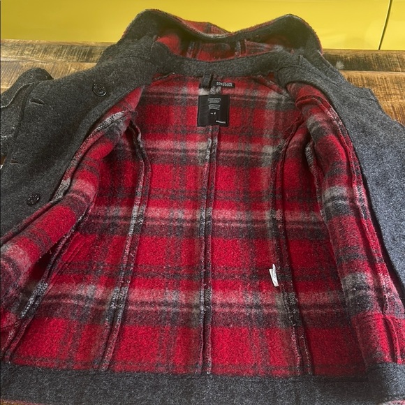 Bomboogie Italian Black wool Pea Coat size 2 - Picture 11 of 15